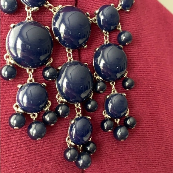 Navy bubble necklace - Picture 2 of 4